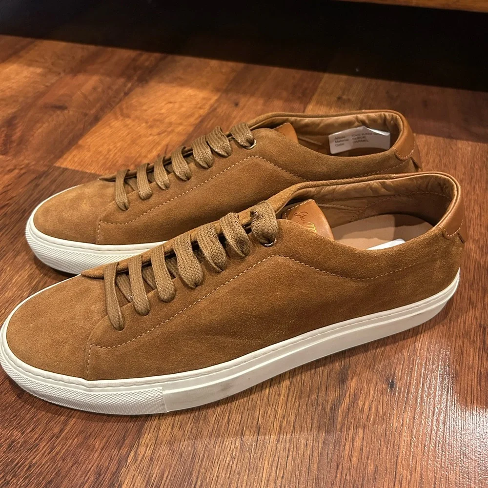 The Good Man Brand Edge Low Top In Suede Size 9 Brand New Brown Snuff Men’s - Picture 2 of 7
